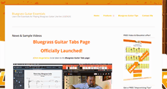 Desktop Screenshot of bluegrassguitaressentials.com